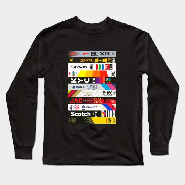 VHS Long Sleeve T-Shirt by BadOdds